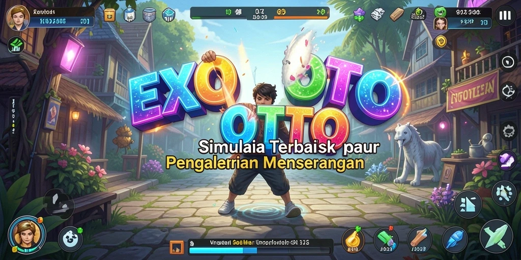 Tangkapan layar gameplay EXOTOTO yang menampilkan simulasi menarik.