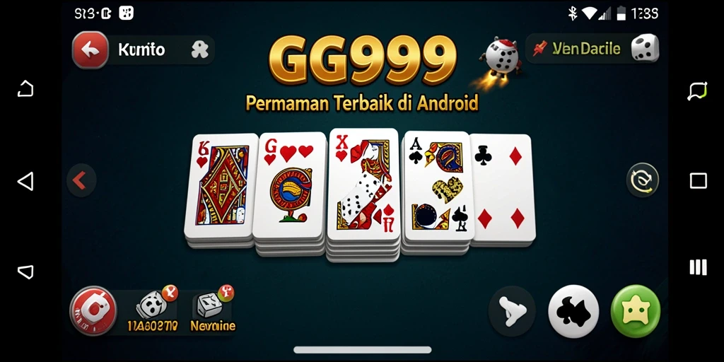 Tampilan gameplay GG999 yang mengasyikkan saat bermain Domino.