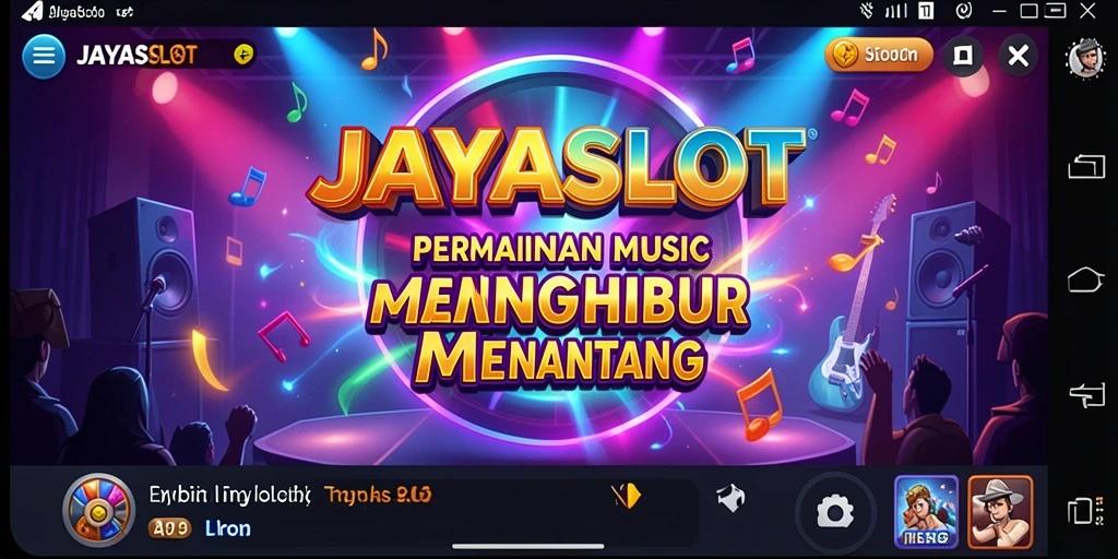 Screenshot gameplay JAYASLOT dengan tantangan musik yang menarik.
