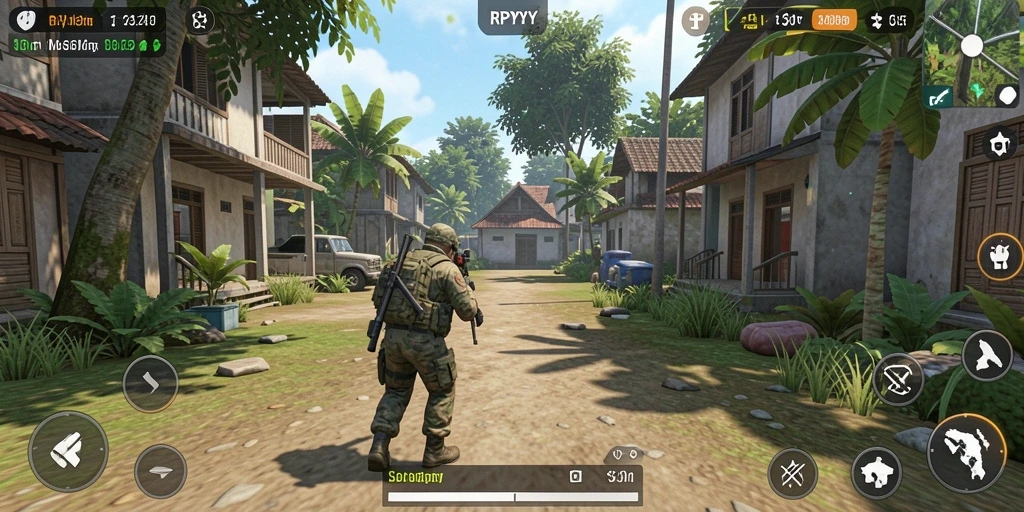 Screenshot RPYYY menampilkan karakter dalam aksi simulasi yang dinamis.